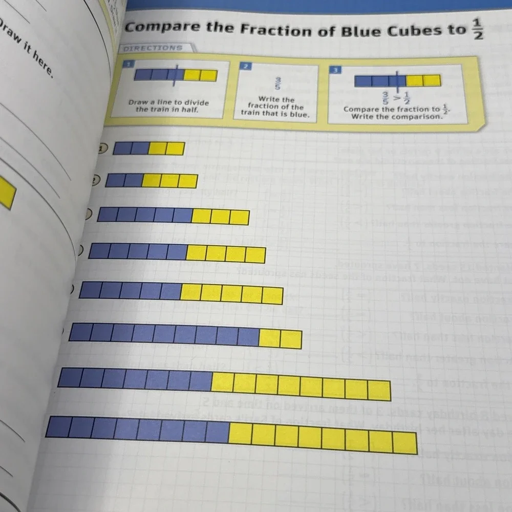 Scholastic Do the Math: Fractions B (Equivalence and Comparison), WorkSpace ...